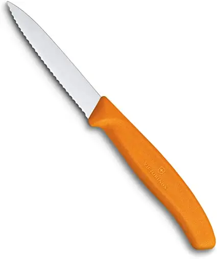 CUCHILLO LISO 8CM NARANJA