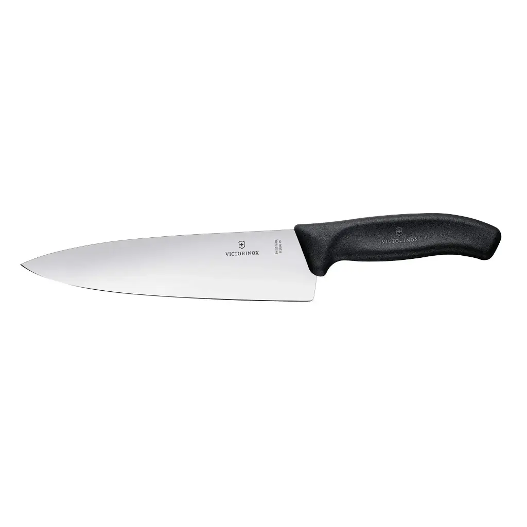 CUCHILLO P/CHEF BLISTER NEGRO 20 CM