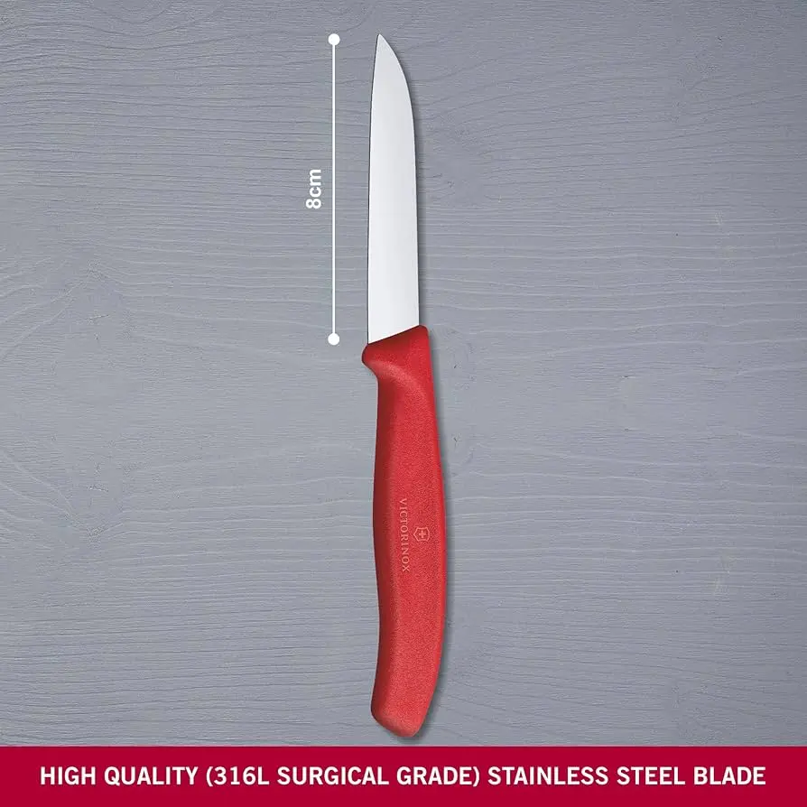 CUCHILLO LISO ROJO