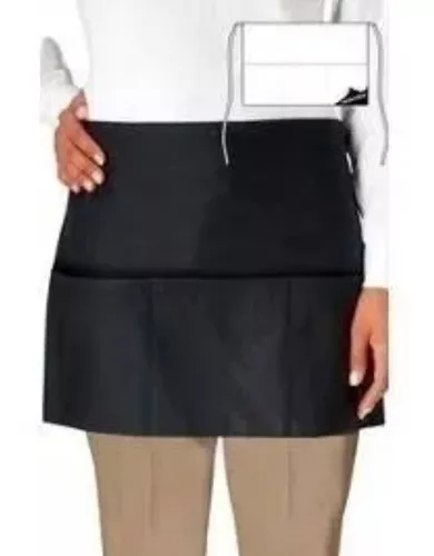 [M-2197] MANDIL MESERO ESPECIAL (BLANCO)