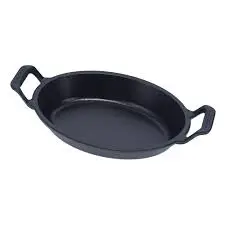 [V-31664] CASUELA OVAL. HIERRO ESMALDO 15CM