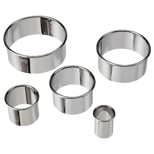 [90480161] CORTADOR PARA GALLETAS 5 PZA AC INOX